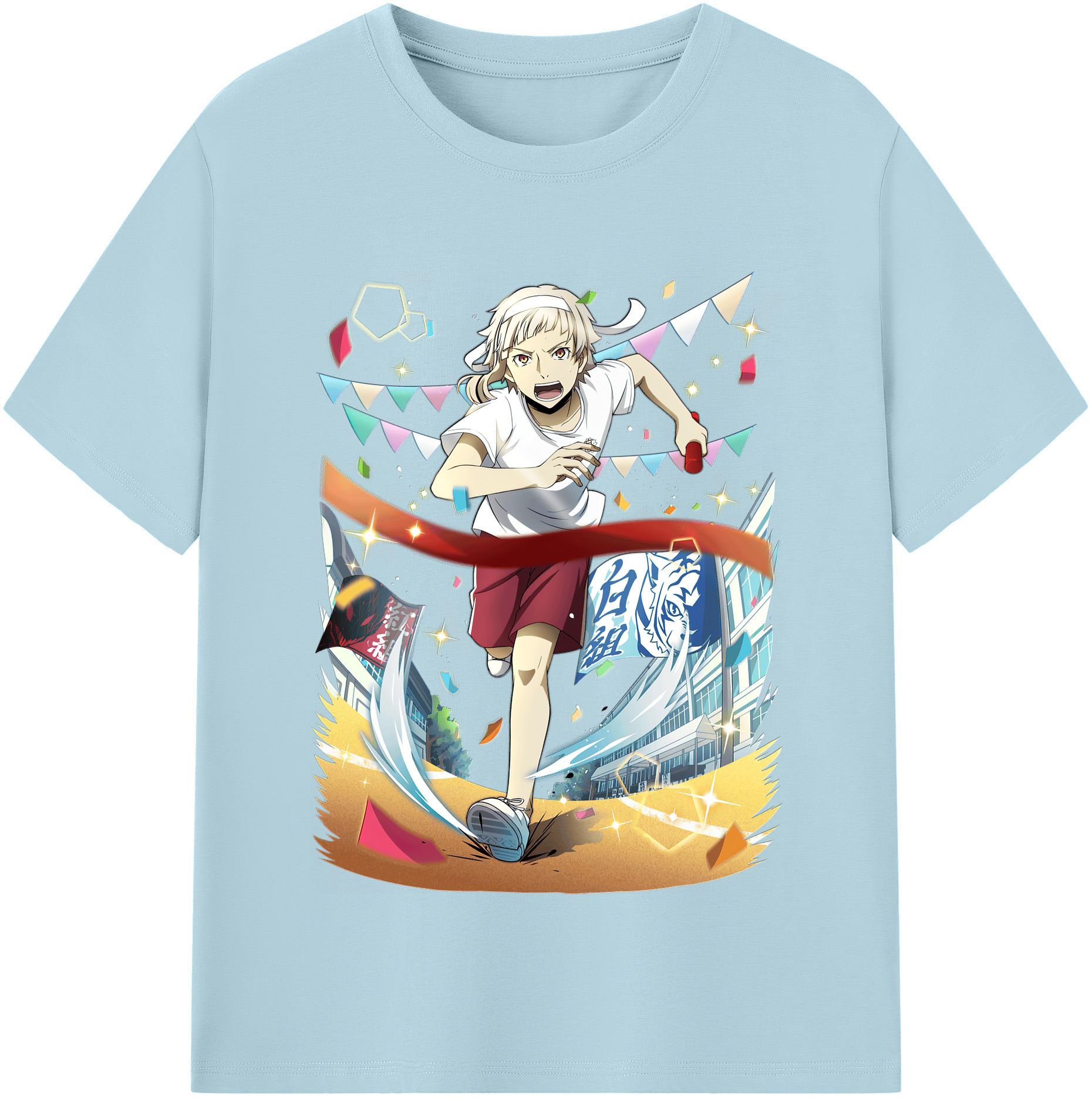 （画像用） 文豪ストレイドッグス Bungo Stray Dogs 綿100％半袖Tシャツ（フロントプリント）